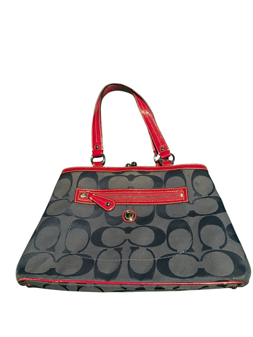 Coach signature kiss lock